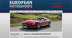 Desktop Screenshot of europeanmotorsports.co