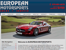 Tablet Screenshot of europeanmotorsports.co